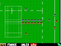 une photo d'Ã©cran de Rugby - The World Cup sur Commodore Amiga